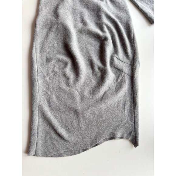H&M x MAISON MARTIN MARGIELA Grey 100% Wool Mock Neck Sweater Dress, Size XS - Picture 10 of 16